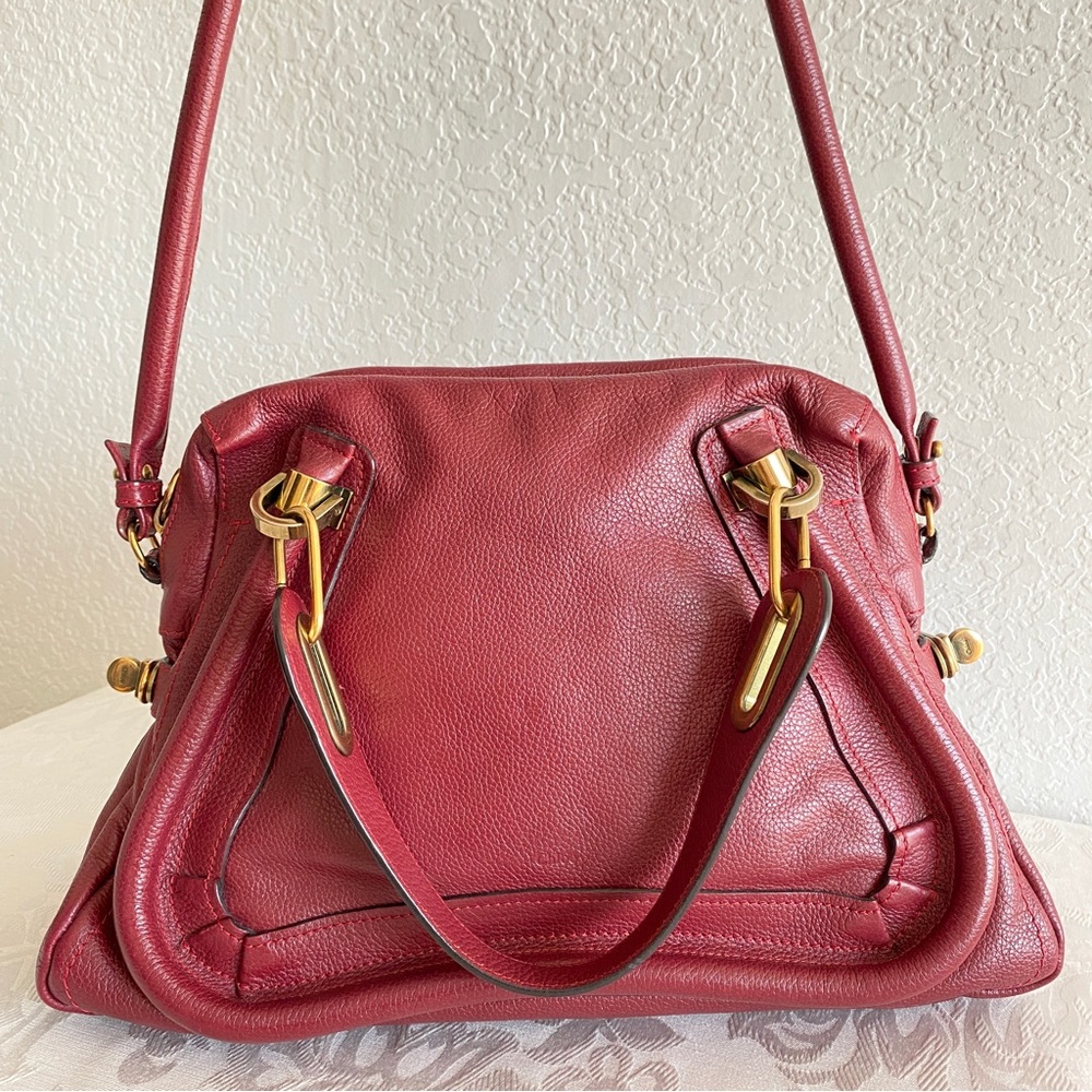Chloe burgundy medium paraty bag - Picture 2 of 15
